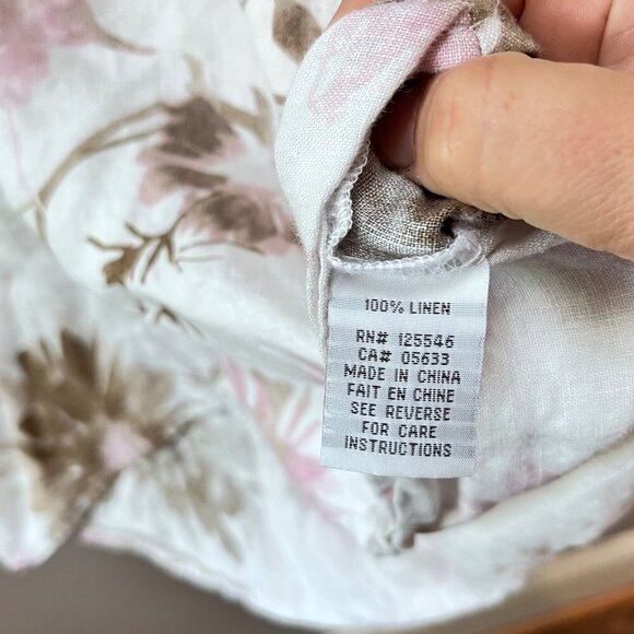 Habitat Clothes to Live In Linen Short Sleeve Blouse- Size S - Picture 4 of 6